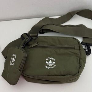 Adidas Olive Green Women Belt Bag Set